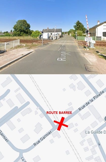 ROUTE BARREE PN PINELLE GARNIER